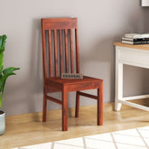 Minimal Solid Sheesham Wood Chair (Natural Finish)